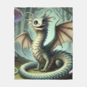 Couverture Polaire Dragon Jabberwocky Cute Imaginaire Créature Art (Devant)