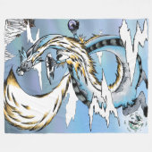 Couverture Polaire Dragon mystique asiatique (Devant (Horizontal))