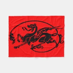 Couverture Polaire Dragon mythique, Année du Dragon Design