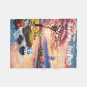 Couverture Polaire Dragon personnalisé (Devant (Horizontal))