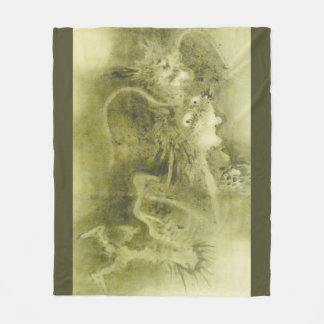 Couverture Polaire Dragon vert