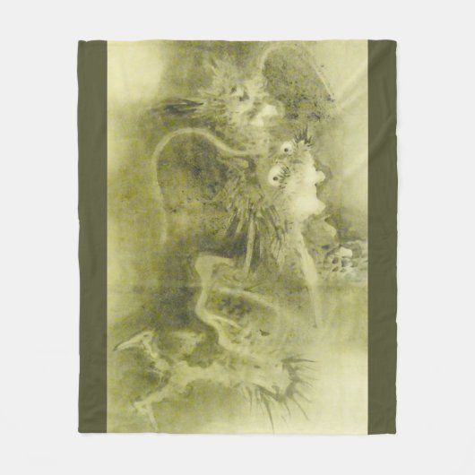 Couverture Polaire Dragon vert (Devant)