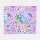 Couverture Polaire Dragonflies Dans Le Jardin (Devant (Horizontal))