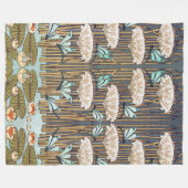 Couverture Polaire Dragonflies Water Lilies Marais Art Nouveau (Devant (Horizontal))