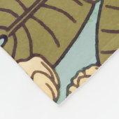 Couverture Polaire Dragonflies Water Lilies Marais Art Nouveau (Coin)