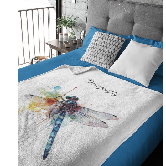 Couverture Polaire Dragonfly colorée personnalisable