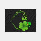 Couverture Polaire Dragonfly Irish Shamrock Heart Happy St Patrick's  (Devant (Horizontal))