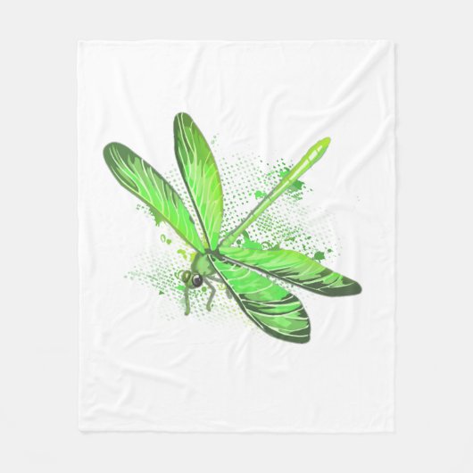 Couverture Polaire Dragonfly vert (Devant)