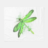 Couverture Polaire Dragonfly vert (Devant (Horizontal))