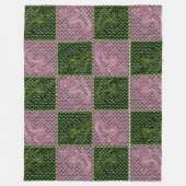 Couverture Polaire Dragons à quartz péridot et Rose (Devant)