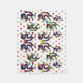 Couverture Polaire dragons chinois imaginaire art populaire (Devant)