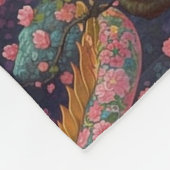 Couverture Polaire Dragons floraux géants (Coin)