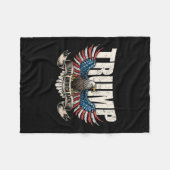 Couverture Polaire Drapeau 2024 Rendre l'Amérique Hommes Femmes Donal (Devant (Horizontal))