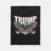 Couverture Polaire Drapeau 2024 Rendre l'Amérique Hommes Femmes Donal (Devant)