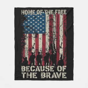 Couverture Polaire Drapeau À La Maison De La Liberté À Cause Du Brave