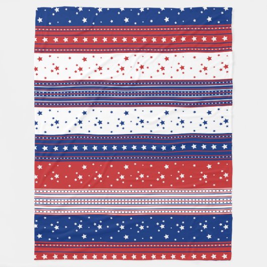 Couverture Polaire Drapeau Abstrait américain 2 (Devant)