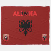 Couverture Polaire Drapeau albanais (Devant (Horizontal))