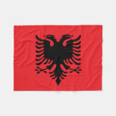 Couverture Polaire drapeau albanais (Devant (Horizontal))