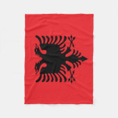 Couverture Polaire drapeau albanais (Devant)