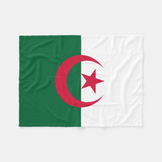Couverture Polaire Drapeau algérien patriotique (Devant (Horizontal))