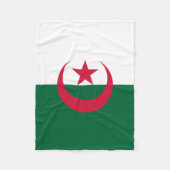 Couverture Polaire Drapeau algérien patriotique (Devant)