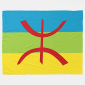 Couverture Polaire Drapeau Amazigh Drapeau Berber Drapeau Kabyles (Devant (Horizontal))