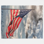 COUVERTURE POLAIRE DRAPEAU AMÉRICAIN (Devant (Horizontal))