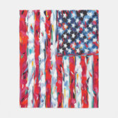 Couverture Polaire Drapeau américain (Devant)