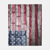 Couverture Polaire Drapeau américain (Devant)