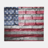 Couverture Polaire Drapeau américain (Devant (Horizontal))