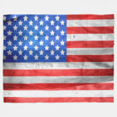 COUVERTURE POLAIRE DRAPEAU AMÉRICAIN (Devant (Horizontal))