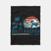 Couverture Polaire Drapeau Américain 2025 Du Golfe D'Usa Est (Devant)