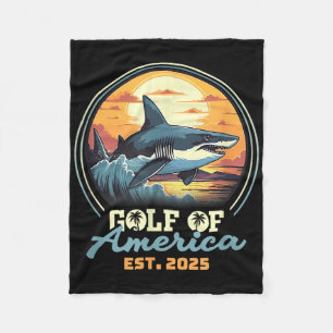 Couverture Polaire Drapeau Américain 2025 Golfe Du Mexique