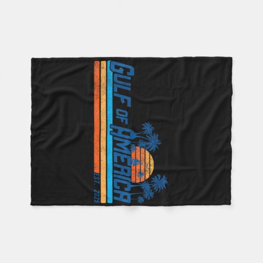 Couverture Polaire Drapeau Américain 2025 Golfe M (Devant (Horizontal))