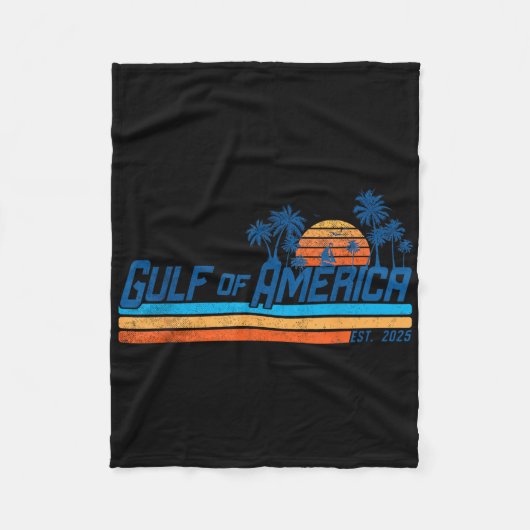 Couverture Polaire Drapeau Américain 2025 Golfe M (Devant)