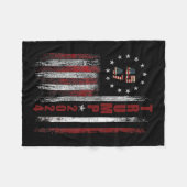 Couverture Polaire Drapeau américain 47 Trump 2024 1 (Devant (Horizontal))