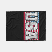 Couverture Polaire Drapeau américain 4 juillet (Devant (Horizontal))