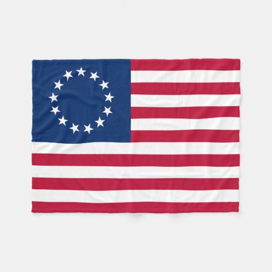 Couverture Polaire Drapeau américain Betsy Ross (Devant (Horizontal))