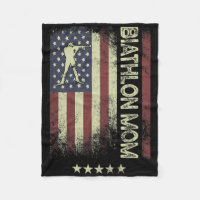 Drapeau américain - Biathlon Maman 1