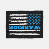 Couverture Polaire Drapeau américain de sensibilisation (Devant (Horizontal))