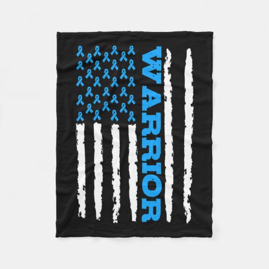 Couverture Polaire Drapeau américain de sensibilisation (Devant)
