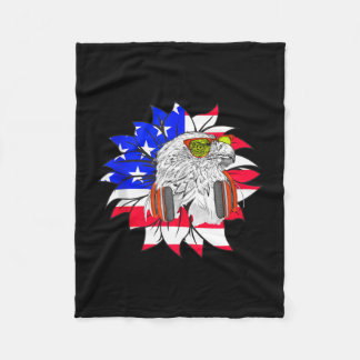 Couverture Polaire Drapeau américain des États-Unis d'indépendance pa