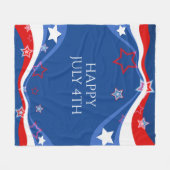 Couverture Polaire Drapeau américain design moderne (Devant (Horizontal))