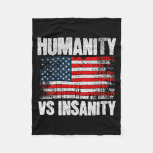 Couverture Polaire Drapeau américain en détresse Humanité Versus Insa