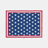 Couverture Polaire Drapeau américain inspiré (Devant (Horizontal))