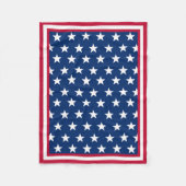 Couverture Polaire Drapeau américain inspiré (Devant)