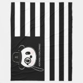 Couverture Polaire Drapeau américain Panda Bear US Drapeau Thème (Devant)