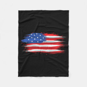 Couverture Polaire Drapeau américain patriotique drôle 4 juillet jour
