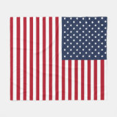 Couverture Polaire Drapeau américain patriotique USA (Devant (Horizontal))