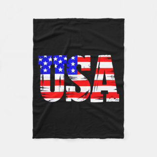 Couverture Polaire Drapeau américain patriotique USA